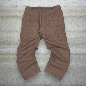 Vintage Y2K Coleman Carpenter Pants 38x30 Baggy Wide Leg Chocolate Brown Cotton